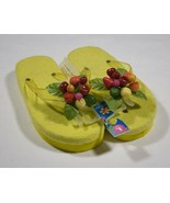 CAPELLI KIDS NEW YORK YOUTH SHOE SIZE 1-2 NWT FLIP FLOPS YELLOW TUTTI FR... - $3.95