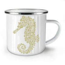 Seahorse Flowers Animal NEW Enamel Tea Mug 10 oz | Wellcoda - £20.01 GBP