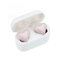  Heart Shaped Wireless Heart Beats Bluetooth Earbuds - £15.34 GBP+