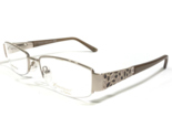 Safilo Eyeglasses Frames EMOZIONI 4334 0JTE Brown Gold Rectangular 51-17... - £44.22 GBP