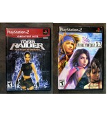 Lot of 2 PlayStation 2 Games Final Fantasy X-2 and Tomb Raider The angel... - $1.75