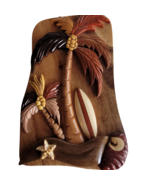 Palm Tree Magnetic Latch Secret Puzzle Jewelry Box 3D Wooden Hand Carved... - $50.08 CAD