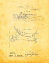 Life-preserver and Swimming-machine Patent Print - Golden Look - $7.95+