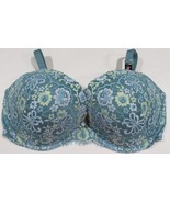 Victoria&#39;s Secret Dream Angels PUSH-UP YELLOW LACE POWDERED TEAL Bra Siz... - $107.32 CAD