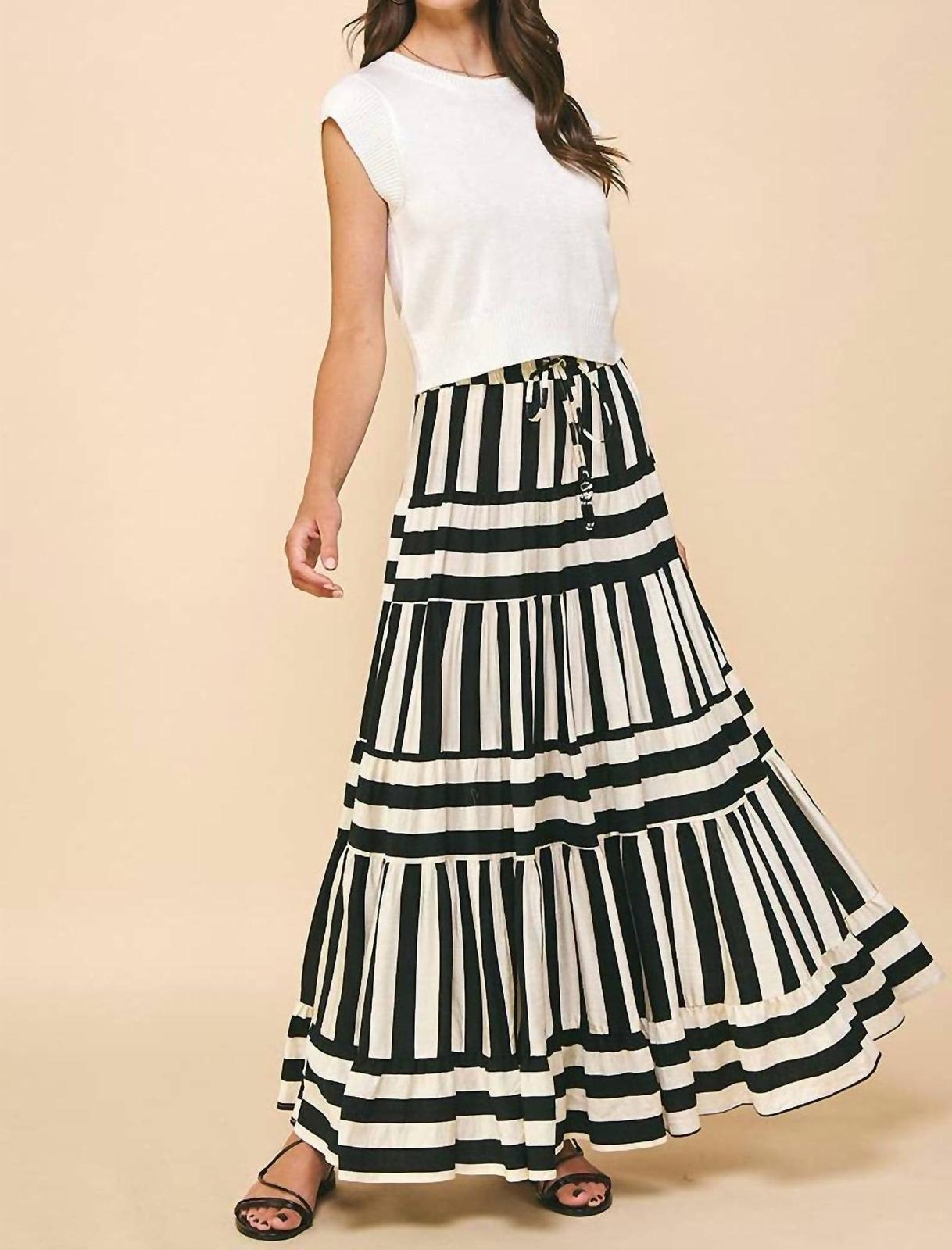 Pinch A Stripe Story Skirt Size M - $54.45