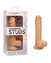 Studs Dual Density Silicone 5&quot; Dildo - Ivory - $36.24