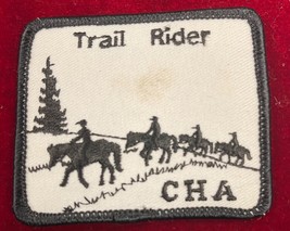 CHA Camp Horsemanship Association Vintage Cloth Patch Trail Rider - $190.06 MXN