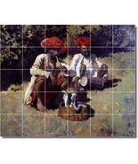 Edwin Weeks Historical Painting Ceramic Tile Mural BTZ09627 - $410.31 CAD+