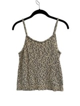 MADEWELL Womens Button-Back Sweater Tank Heathered Gray Knit Sz M - £17.48 GBP
