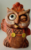 Winking Owl Cookie Jar 13” Tall 9&quot;, Wide, 8&quot; Deep Vintage, A Big Boy Good Shape - £34.38 GBP