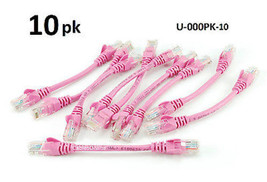 10-PACK Intellinet 6inch CAT5e UTP Ethernet RJ45 Full 8-Wire Patch Cable... - $157.99