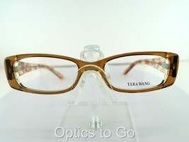 VERA WANG V 097 BROWN 49-17-135 LADIES PETITE Eyeglass Frame - £20.73 GBP