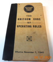 Missouri Pacific Lines Railroad Uniform Code Of Operating Rules Book 1940 - £15.71 GBP