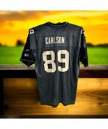 Vintage Seattle Seahawks Jersey John Carlson 89 Reebok Blue NFL Mens XL - $60.67 CAD