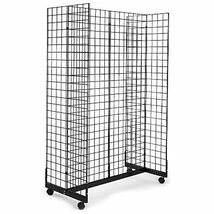 New Black  Gridwall Gondola Merchandiser 2&#39; x 6&#39; - $270.34 CAD
