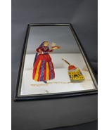 Rare vintage Arab Bedouin Folkloric Hand Made Colored Framed Mirror 26&quot; ... - $244.22 CAD