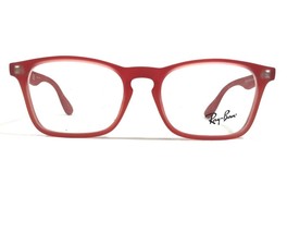 Ray-Ban RB1553 3669 Kids Eyeglasses Frames Matte Red Square Full Rim 48-16-130 - £14.54 GBP