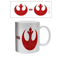 Star Wars Distressed Rebel Symbol 11 oz. Ceramic Mug White - £15.92 GBP