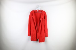 J Crew Womens Medium Blank Cotton Knit Open Front Vanessa Sweater Jacket... - £34.95 GBP