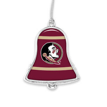61947 Florida State FSU Seminoles Bell Christmas Ornament with Stripes - £14.15 GBP