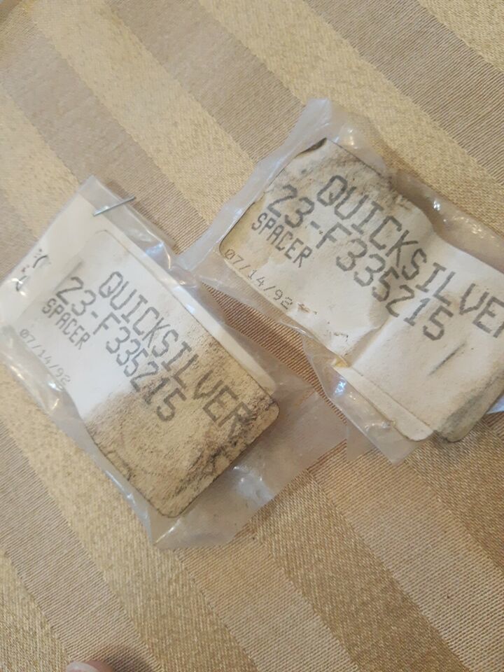 OEM NOS LOT o 2 Chrysler Force Quicksilver Outboard Marine Engine Spacer... - $15.19