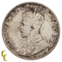 1916 Canada 50 Centimes Pièce Argent En VF, Km #25 - £62.31 GBP