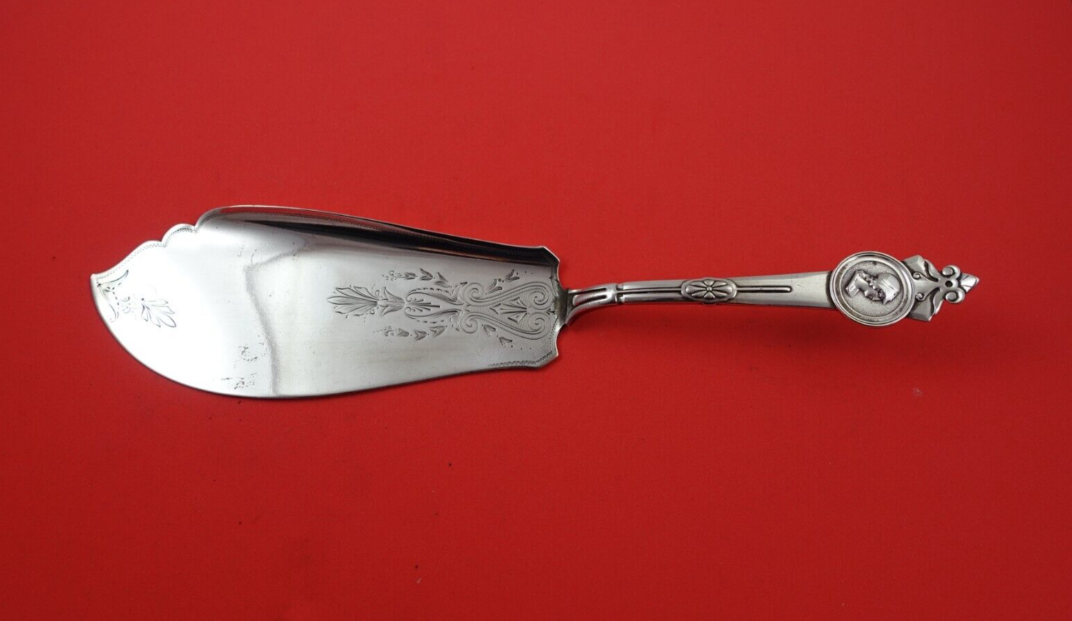 Medallion By Gorham Sterling Silver Fish Server FH AS Bright-cut Blade 11 1/4" - $979.11