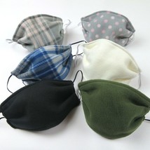 Fleece FACE MASK Double Layer Handmade in USA- soft and warm - £8.22 GBP