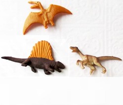 Doll House Shoppe 3 Different Toy Dinosaur Figs Micro-mini Game Pcs Mini... - £3.07 GBP