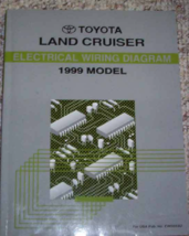 1999 Toyota Land Cruiser Electrical Wiring Diagrams Diagram Manual ETM EWD - $99.99