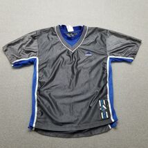 Adidas Shirt Mens XXL Gray Short Sleeve Crew Neck Spell Out Logo Jersey - $28.96 CAD