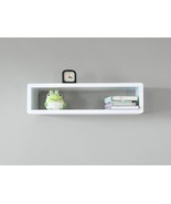 Canadian Made White Slim Modern Floating Shelf, Wall Decor Box, High End Finish - $229.00 - $259.00
