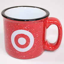 Liquid Logic Coffee Mug Red And White Logo Tea Cup Speckled Bullseye Bla... - $10.69