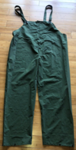 VINTAGE WWII WW2 OD GREEN WET WEATHER RAIN WATERPROOF MENS OVERALL COVER... - $25.76