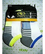 Athletic Works Boys No Show Socks 7 Pair Size SMALL 4.5-8.5 NEW White Li... - $19.83 CAD