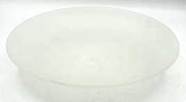 Vintage Frosted Glass Large Bowl 9.75&quot; SKU U220 - £23.50 GBP