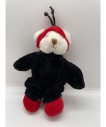 Vintage Ganz Wee Bear Village &quot;LUCKY&quot; Ladybug Plush Stuffed with Costume 5” - £4.60 GBP