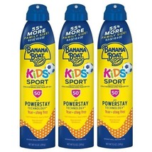 Banana Boat Kids Sport Sunscreen Spray SPF 50, Family Size Sunscreen, 9.5oz 3 PK - £18.97 GBP