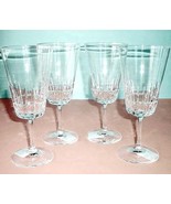Wedgwood Martha Stewart CIRCLET 4 PC Crystal Iced Beverage Glass Set Germany New - $72.17