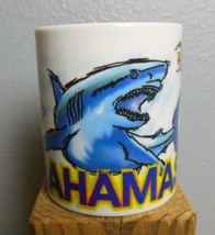 Bahamas Mug Big Hungry Shark 3.75&quot; - $14.85