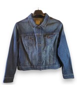 Old Navy Women&#39;s Plus XXL Jean Jacket Cropped Denim Four Pocket Metal Bu... - $40.88 CAD