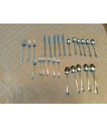 Korea Stainless Steel Lot of 25 Pieces  Forks Knives  Spoons Rare Piece ... - £46.10 GBP