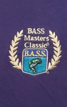 Bass Masters Classic B.A.S.S. Polo  Fishing Shirt Jerzees sz L Made USA - £37.00 GBP