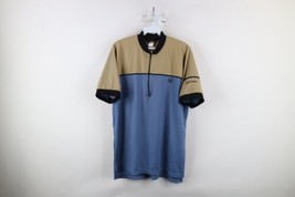 Vtg 90s Canari Mens Large Spell Out Color Block Knit Bicycle Cycling Jersey USA - £33.23 GBP