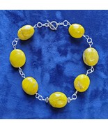 Yellow Turquoise and Sterling Silver Necklace  - $49.95