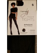 HANES BEYOND BRAND TIGHTS ~ BLACK ~ OPAQUE DARK COVER~WOMEN&#39;S SIZE SMALL... - £11.16 GBP