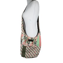 Billabong Women&#39;s Crossbody Bag Tote Shoulder Bag Pink Green Brown Spacious - $424.99 MXN