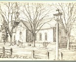 Charles Conely Signed Bruton Parish Church Williamsburg VA UNP Postcard I14 - $2.92