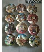 12 Franklin Mint Teddy Bear Collection Plates by Carol Lawson &amp; Lovable ... - $186.07