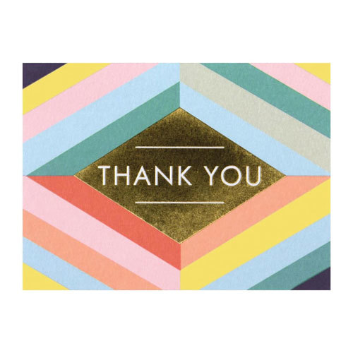 Galison Luxe Thank You Notecards - GeometricPastel - $29.85